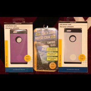 iPhone 6 & 6s Case & Tempered Glass Set